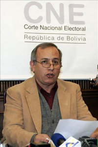El presidente del órgano electoral, Antonio Costas